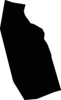 Plut Saint Lucia silhouette map vector