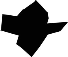 Plumtree Zimbabwe silhouette map vector