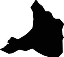 Pochon North Korea silhouette map vector