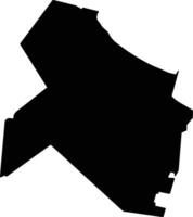 Port Fuad Egypt silhouette map vector
