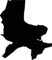 Port Lincoln Australia silhouette map vector