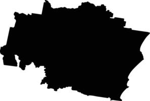 Port Macquarie Hastings Australia silhouette map vector