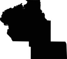Port Pirie Australia silhouette map vector