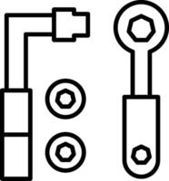 Multi Socket Wrench Set vector