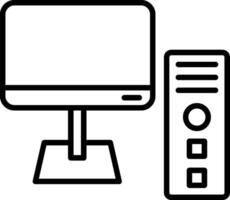 High Performance Desktop Computer vector