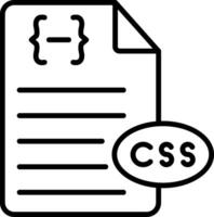 CSS Style Sheet Symbol vector