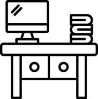 Ergonomic Office Desk vector