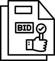 Competitive Project Bid Submission vector