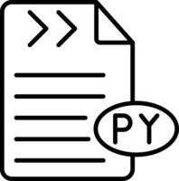 Python Programming Language Icon vector