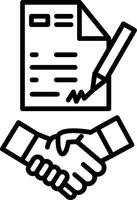 Digital Contract Agreement Form vector