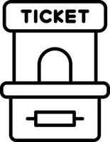 Manual Ticket Booth vector