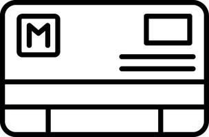 Rechargeable Metro Card Pass vector