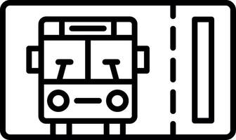 Printed Bus Ticket vector