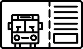 Monthly Bus Pass vector