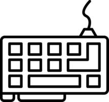 Ergonomic Office Keyboard vector