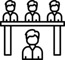 Candidate Interview Discussion Scene vector