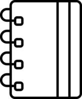 Spiral Lined Work Notebook vector