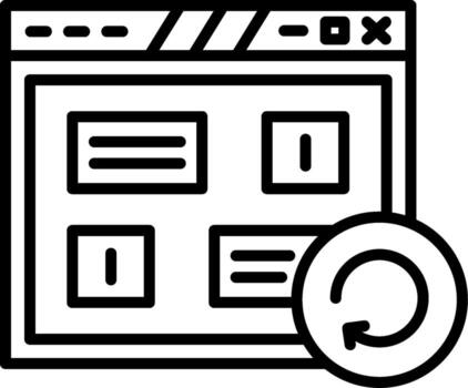 Page Refresh Reload Button vector