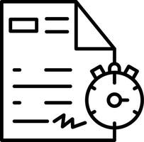 Project Completion Final Deadline vector