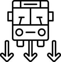 Dedicated Bus Lane vector