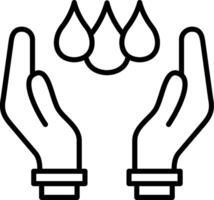 Conservation Based Save Water Sign vector
