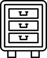 Lockable Office Drawer vector