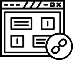 Hyperlinked Web Page Link vector