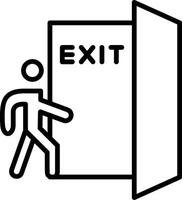 Clearly Marked Emergency Exit vector