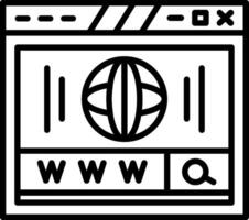 Registered Website Domain Address vector