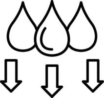 Decreasing Water Level Gauge vector