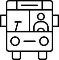 Professional Bus Driver vector