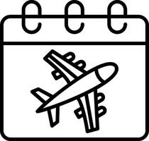 Real Time Flight Schedule vector