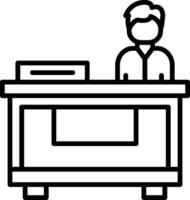 Registration Booth Desk Visual vector
