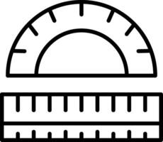 Transparent Math Protractor vector