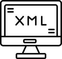 XML Tag Structure Icon vector