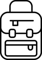 Padded School Backpack vector
