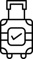 Compact Carry on Baggage vector