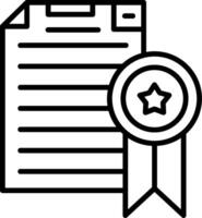 Academic Diploma Achievement Scroll vector
