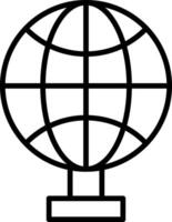 Rotating World Globe vector