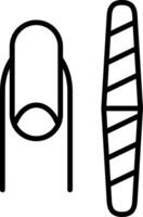 Double Sided Nail File vector