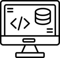 Backend Server Logic Icon vector