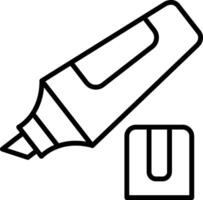 Fluorescent Highlighter Pen vector