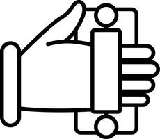 Hanging Hand Straps for Standing vector
