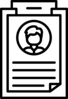 Filling Job Application Form vector