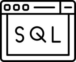 SQL Query Language Snippet vector