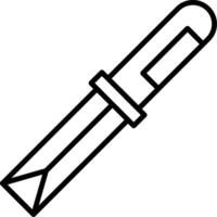 Beveled Wood Chisel vector