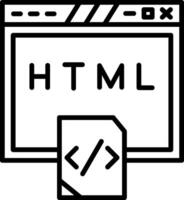 HTML Source Code Snippet vector