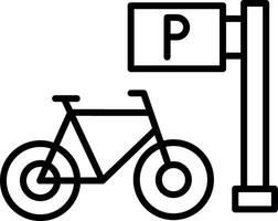 Onboard Bicycle Rack Area vector