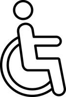 Wheelchair Accessible Platform Zone vector