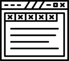 Organized Website Tabs Layout vector
